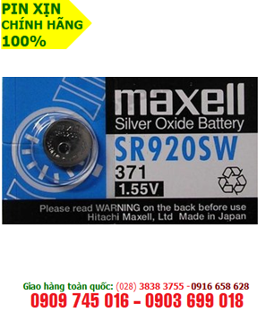 Pin SR926SW-Pin 373; Pin Maxell SR920SW-373 silver oxide 1.55v Made in Japan